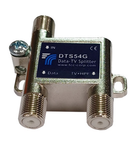 CATV Broadband Coaxial <b>Cable</b> 2-way Drop Passive Filter Integrated 5-1000MHz Data-TV <b>Splitter</b> 75 System Nickel-plated - Product Image 1