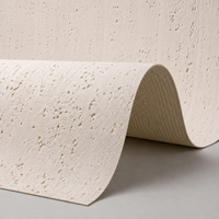 Carrelage en pierre souple texturée en travertin, résistant au feu, flexible, imperméable, pour la décoration murale intérieure