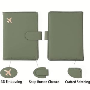 คลิปหนีบพาสปอร์ต RFID สีพื้น ใช้ได้ทุกฤดู พร้อมสายคล้องข้อมือ ใส่ตั๋วเครื่องบินได้ พกพาสะดวก ใช้เป็นกระเป๋าเดินทางได้ - Product Image 2