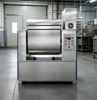 Mélangeur à pâte horizontal en acier inoxydable pour usine de biscuits, pâte à sandwich et garniture à la crème, capacité de 150 kg
