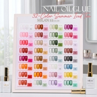 Ensemble de vernis à ongles en gel UV 32 couleurs, kit de nail art personnalisable non toxique pour les voyages, les cadeaux, la salle de classe et la manucure à domicile