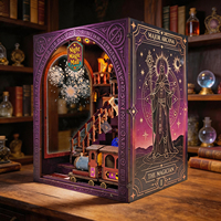 Kit de maison de poupée 3D en bois à monter soi-même, collection de maisons miniatures avec éclairage LED pour la décoration de chambre et les collectionneurs, directement de l'usine