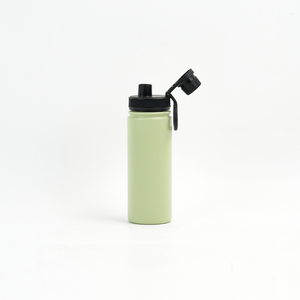 Bouteille d'eau sport isotherme en acier inoxydable à double paroi, anti-fuite, 500 ml, à large ouverture, pour la randonnée et le camping, avec couvercle - Product Image 2