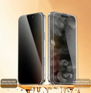 Protector de Pantalla de Privacidad Benks para iPhone Serie 15-17, Película de Vidrio Templado Anti-Espía, Cobertura Total de 26 Grados - Product Image 3