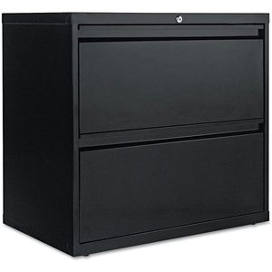 Archivador lateral negro Alera de 30 x 18,63 x 28 pulgadas con 2 cajones para archivos tamaño legal/estándar - Product Image 3