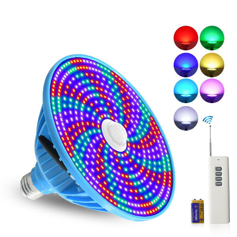 LED Swimming Pool Light Colorful Waterproof Embedded Spotlight IP68 RGB E27 PAR38 45W Underground Lamp