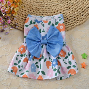 Robe d'été personnalisée de luxe à fleurs et fruits pour petits animaux de compagnie chats chiens vente en gros manteau imperméable accessoire de vêtement d'hiver - Product Image 5