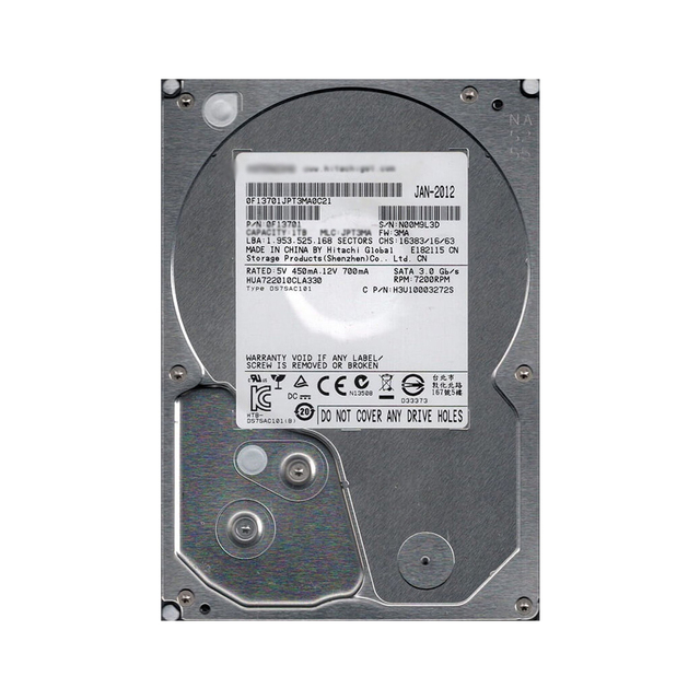 HUA722010CLA330 1TB 7200RPM 3.5 Inch SATA HDD HUA722010CLA330 Desktop Internal Hard Drive 3Gb/s Storage Supplier