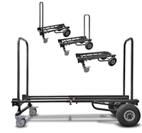 Chariot d'équipement pour DJ à cadre télescopique d'une capacité de 700lb Chariot à main mobile à usage intensif Chariot à chariot pliant pour équipement