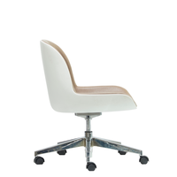 Chaise de bureau pivotante réglable de qualité commerciale, dossier solide, revêtement en tissu, base chromée, roulettes, chaise d'hôtel moderne