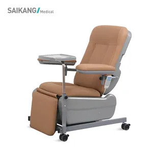 SKE-132 SAIKANG Économique 2 Fonction Électrique Réglable Patient Transfusion Inclinable Chaise De Dialyse avec Roues