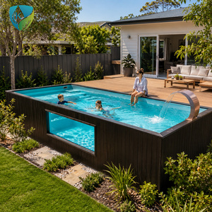 Mini <span class=keywords><strong>piscine</strong></span> conteneurisée moderne, portable, pour intérieur, fabriquée en Chine, petit réservoir en fibre de verre pour jardin, cour arrière, <span class=keywords><strong>villa</strong></span> - Product Image 5