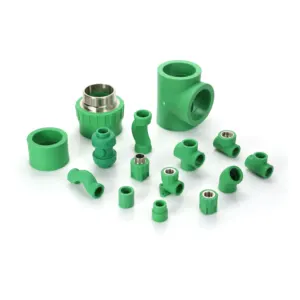 Wholesale Green Color Ppr Fitting Plumbing Material Ppr Accessories Plastic Ppr Water Tube Connector