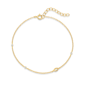 100% 925 Sterling <b>Silver</b> Marquise Opal Layered Stackable <b>Bracelets</b> Adjustable Chain <b>Bracelet</b> Jewelry for Women <b>Girls</b> - Product Image 1