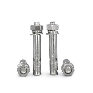 Ancre à expansion M16 en acier inoxydable 304 316, ancre à coin pour béton, boulons <span class=keywords><strong>d</strong></span>'expansion de 12 mm avec écrous hexagonaux, ancre à enfoncer - Product Image 1