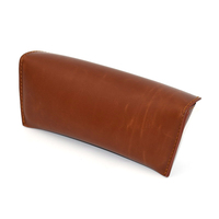 Étui à lunettes souple sac à lunettes en cuir marron avec fermeture magnétique