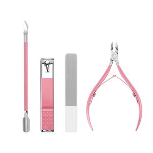 Kit Manicure donna Premium con tagliaunghie per cuticole Trimmer spintore lima per unghie in vetro per la cura delle unghie personali - Product Image 1
