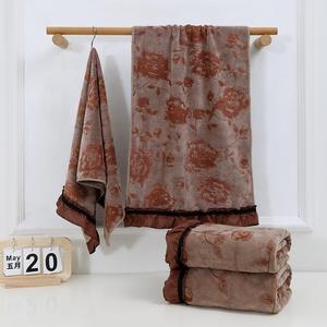 <span class=keywords><strong>Serviette</strong></span> à <span class=keywords><strong>cheveux</strong></span> en <span class=keywords><strong>microfibre</strong></span> à volants vintage, 2 couleurs disponibles, absorption instantanée et séchage rapide, sans frisottis. - Product Image 2