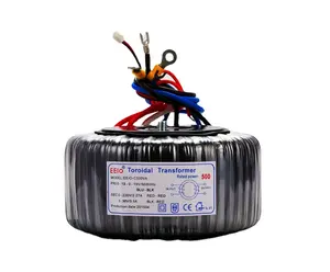 Transformador toroidal de baixa frequência, transformador de 300w 110v a 24v ac, feito de fio de cobre completo