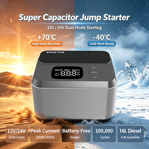 Arrancador de Emergencia Portátil SPKSTAR con Supercondensador, 12V 24V, Diseño sin Batería, Corriente Máxima 2000A 3000A, para Camiones y SUV - Product Image 3