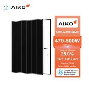 Aiko Neostar EU Kho Năng Lượng Mặt Trời Bảng Điều Khiển Màu Đen Khung 470W 475W 480W 485 W 490W 495W 500W Aiko-A-Mce54Mw Aiko Năng Lượng Mặt Trời Neostar 3P 485 W - Product Image 1