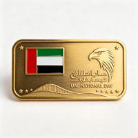 Écusson métallique personnalisé avec emblème du faucon des Émirats arabes unis, logo des Émirats arabes unis, épingle de revers en alliage de zinc émaillé, vente en gros, ODM, directement de l'usine