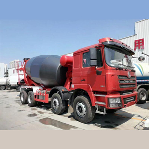 รถผสมคอนกรีต SHACMAN สีแดง 8x4 ถังบรรจุปูนซีเมนต์ 12 ลูกบาศก์เมตร รถบรรทุกสำหรับงานก่อสร้างหนัก - Product Image 1