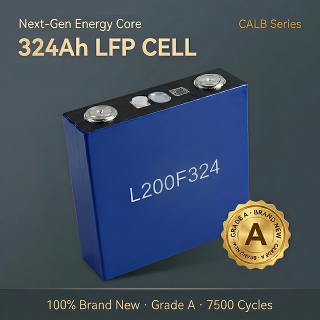 CALB 3.2V 324Ah Prismatic LiFePO4 Battery Cell 193Wh/kg 7500 Cycles Grade a for Heavy Truck Bus Battery Swap Manufacturer