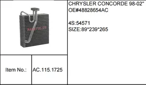 All Series Wholesale Aftermarket Plate Fin Car AC Evaporator Cores OEM Service Car Air Conditioning Evaporator Unit AC.115