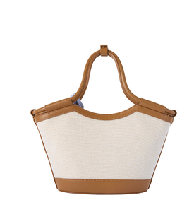 Nuevo Bolso de Mano Tipo Cubo de Moda para Mujer, en Cuero PU, con Cierre Redondo - Product Image 2