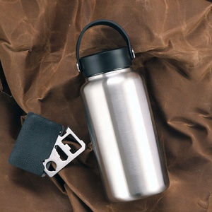 Attrezzatura da Campeggio Tiartisan, Borraccia <span class=keywords><strong>in</strong></span> <span class=keywords><strong>Acciaio</strong></span> <span class=keywords><strong>Inox</strong></span> a Parete Singola 1050ml, Tazza 750ml e Borsa Portaoggetti - Product Image 4