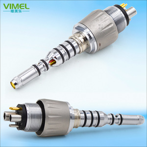 หัวต่อทันตกรรม Vimel แบบเร็ว 6 พิน พร้อมไฟ LED สำหรับมาตรฐานไฟเบอร์ออปติก Kavo - Product Image 1