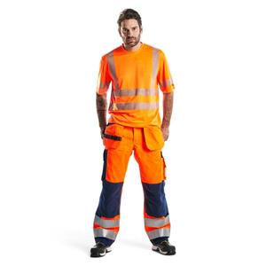 BLAKLADER - 342010135300M Hi-Vis Camiseta con protección UV Naranja-EAN 7330509616550 ROPA DE TRABAJO DE LA HI-VIS - Product Image 3