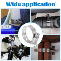 American Gear Collier de serrage pour tuyau de gaz en acier inoxydable Collier de serrage en acier galvanisé avec anneau pour couper les tuyaux de gaz