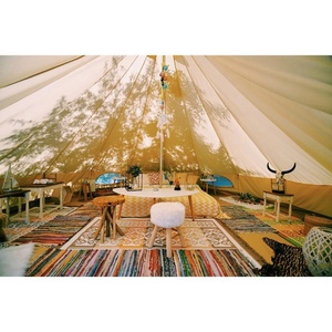<span class=keywords><strong>Tente</strong></span> portable de Camping en toile de coton, poêle pour chauffage et cuisson, peut servir de cloche, s'utiliser en plein air - Product Image 6