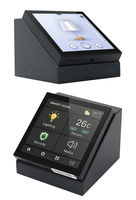 Panel de Control Táctil Portworld de 4 Pulgadas con Sistema Android/Linux, Alimentación POE, para Colocación en Escritorio con Soporte