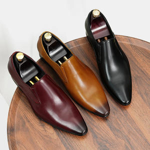Mocasines Personalizados con Punta Cuadrada para Hombre, Zapatos de Otoño de Cuero Genuino, Casuales, Modernos, Antideslizantes y Transpirables - Product Image 5