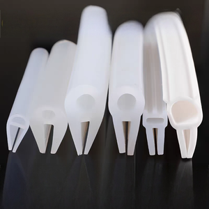 Su misura in Silicone colorato a forma di U porta per mobili e fascia per finestre, <span class=keywords><strong>guarnizione</strong></span> in gomma morbida a forma di U per bordi in <span class=keywords><strong>vetro</strong></span> - Product Image 2