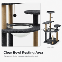 Structure d'escalade pour chat en peluche multiplateforme moderne, très vendue