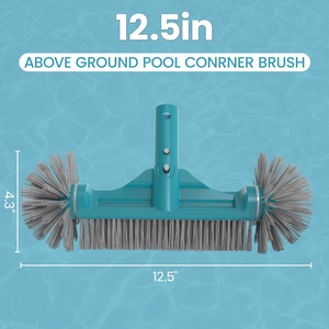 Tête de brosse de <span class=keywords><strong>piscine</strong></span> de 12,5 pouces, brosses de <span class=keywords><strong>piscine</strong></span> en plastique pour nettoyer les murs, les escaliers et les coins des piscines hors sol, sans danger pour les revêtements en vinyle - Product Image 1