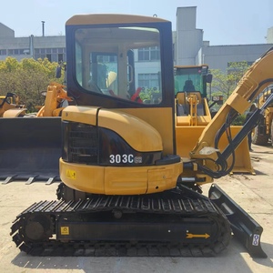 Miniexcavadora Caterpillar 303CR 2022 CAT303cr usada lista para trabajar con componentes principales caja de cambios y motor - Product Image 3