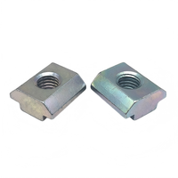Écrous carrés en acier inoxydable usinés CNC pour rail en T, écrous à marteau coulissant pour fixation M3 M4 M5 M6 M8 M10