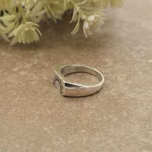 Bague Soleil Levant en Argent Sterling 925 - Bague Soleil Levant - Bague Statement - Bague Tendance - Bague Céleste - Cadeaux pour elle et lui - Product Image 3