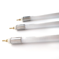 Tube chauffant infrarouge industriel en quartz blanc laiteux personnalisé 120V 220V 500W 800W pour thermosoudage et plastifieuse