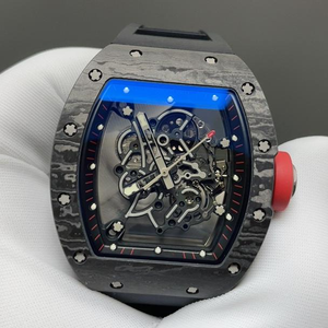 Orologi Meccanici di Lusso con Quadrante Grande in Fibra di Carbonio Nera, Scheletrati, Resistenti agli Urti, Sportivi, Impermeabili, Automatici per Uomo - Product Image 3