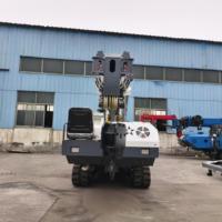 Mini-grue araignée de 8 tonnes avec une hauteur de levage de 18 m, certifiée CE, grue sur chenilles hydraulique pour l'installation de murs-rideaux en verre
