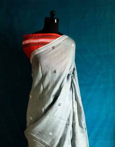 ผ้าลินินแท้สำหรับผู้หญิงชุดปาร์ตี้ผ้าเนื้อนุ่มพิมพ์ลายจากอินเดีย - Product Image 4