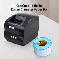 Imprimante thermique de reçus et d'étiquettes à code-barres Xprinter XP-365B 80 mm 3 pouces de bureau USB WiFi pour supermarché