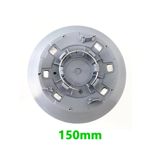 Tapacubos grises 3D de 150 mm para <span class=keywords><strong>A4</strong></span>, A6, A8, B6, B7, 8E0601165, C5078K150, emblema para llantas, tapa de buje, logotipo, accesorios - Product Image 3