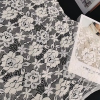 Tissu extensible en polyester et élasthanne péruvien, tissu en dentelle florale coloré pour robe